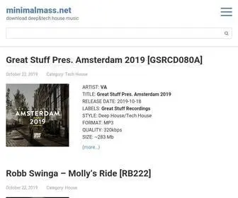Minimalmass.net(Download deep&tech house music) Screenshot