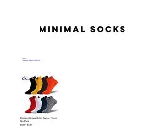 Minimalsocks.com(Shop All) Screenshot