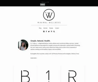 Minimalwellness.com(Minimal Wellness) Screenshot