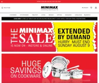 Minimax.com.au(Entertaining ideas for your life) Screenshot