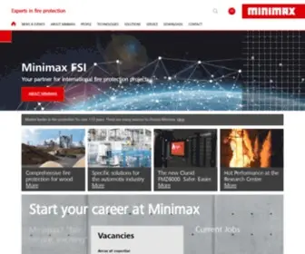 Minimax.com(Experts in fire protection) Screenshot