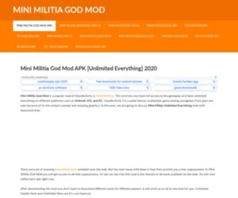 Minimilitiagodmod.com(Download Mini Militia God Mod APK for Android) Screenshot
