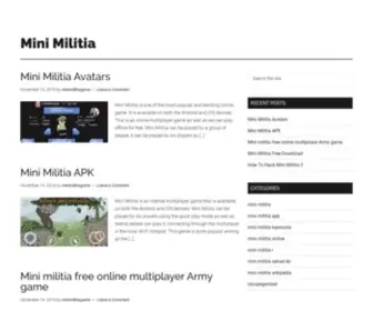 Minimilitias.com(Mini Militia APK) Screenshot