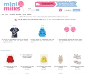 Minimilkschildrensboutique.co.uk(Minimilks Children's Boutique) Screenshot