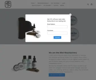 Minimoustachery.com(Luxury Beard Oils) Screenshot