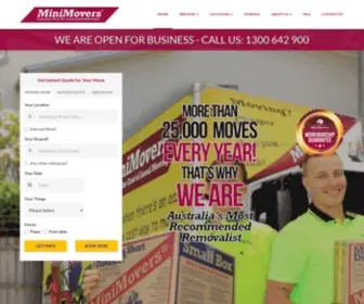 Minimovers.com.au(Removalists Australia) Screenshot