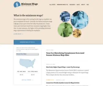 Minimumwage.com(Facts about the Minimum Wage) Screenshot