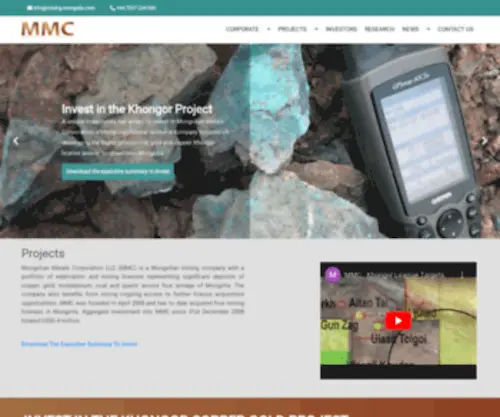 Mining-Mongolia.com(Mongolia Metals Corporation) Screenshot