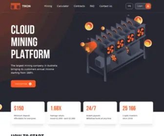 Mining-Tron.com(Mining Tron) Screenshot