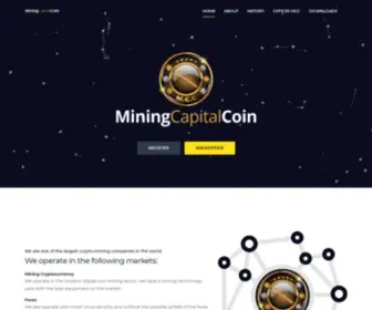 Miningcapitalcoin.com(Mining Capital Coin) Screenshot