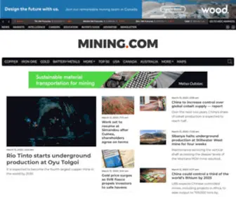 Mining.com(Mining News) Screenshot