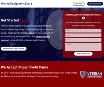 MiningequipmentStore.com(Mining Solutions Equipment) Screenshot