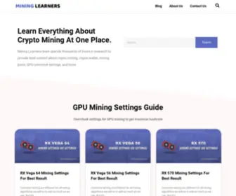 Mininglearners.com(Mining Learners) Screenshot