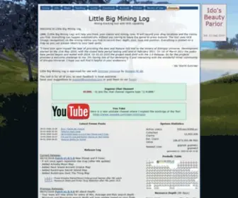 Mininglog.com(Little Big Mining Log) Screenshot