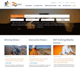 Miningpeople.com.au(Contract and Permanent mining jobs for the resource industry) Screenshot