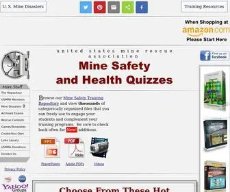 Miningquiz.com(Mine Safety and Health Quizzes from the USMRA) Screenshot