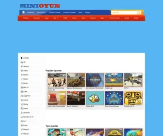 Minioyun.org(Oyun, Oyunlar, Oyun Oyna, En) Screenshot