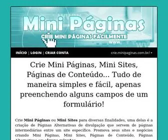 Minipaginas.com.br(Mini Páginas) Screenshot