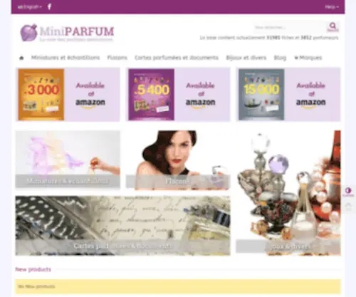 Miniparfum.com(Le site de référence à l'usage des collectionneurs de) Screenshot