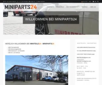 Miniparts24.com(STARTSEITE) Screenshot