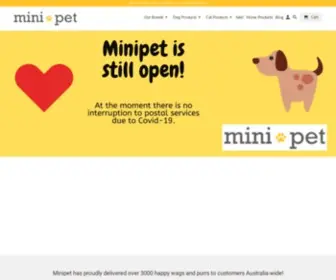 Minipet.com.au(Minipet Online Designer Pet Accessory Store) Screenshot