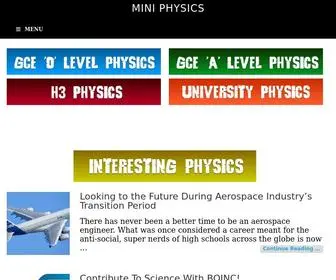 Miniphysics.com(Mini Physics) Screenshot