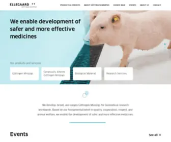 Minipigs.dk(We enable development of safer and more effective medicines) Screenshot
