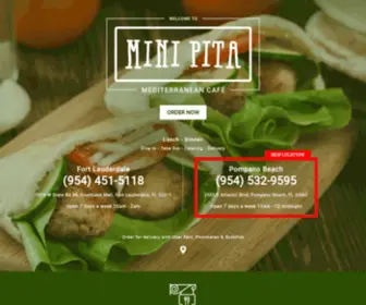 Minipitacafe.com(Mini Pita) Screenshot