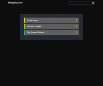 Minipopup.com(Minipopup) Screenshot