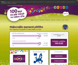 Minipozicka.sk(Rýchle pôžičky online a ihneď do 100 eur) Screenshot