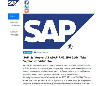 Minisap.tk(MiniSAP VirtualBox) Screenshot