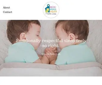 Minisleepschool.com(Mini Sleep School with Maxine Sass) Screenshot