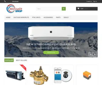 Minisplitshop.net(Minisplit shop) Screenshot