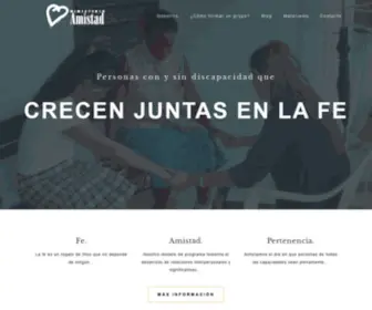 Ministerioamistad.org(Recursos para personas con discapacidades intelectuales) Screenshot