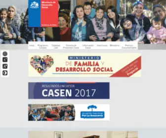 Ministeriodesarrollosocial.cl(Ministerio de Desarrollo Social y Familia) Screenshot
