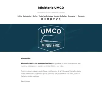 MinisterioumCD.org(Un Momento Con Dios) Screenshot