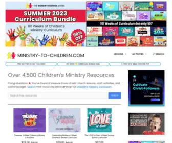 Ministry-TO-Children.com(Easy-To-Teach Bible Lessons for Kids) Screenshot