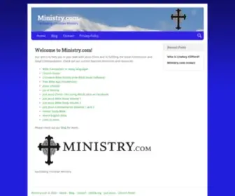 Ministry.com(Facilitating Christian Ministry) Screenshot