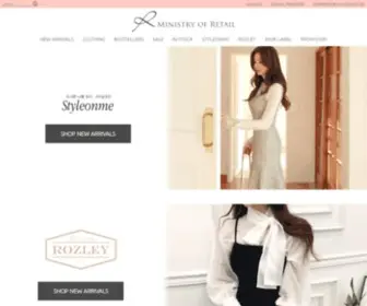 Ministryofretail.com(Top Singapore Online Shopping Site for Korean Fashion and Korean Style) Screenshot
