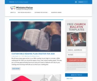 Ministryvoice.com(Connecting the Church's Message to the World) Screenshot