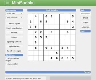 Minisudoku.de(Mini Sudoku) Screenshot