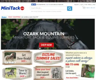 Minitack.com(Ozark Mountain Miniature Horse and Pony Tack and Supplies) Screenshot