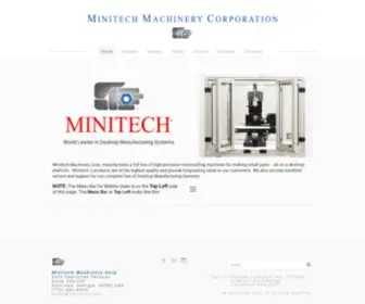 Minitech.com(MINITECH MACHINERY CORPORATION) Screenshot