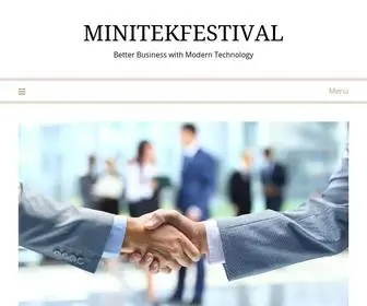 Minitekfestival.com(Better Business with Modern Technology) Screenshot