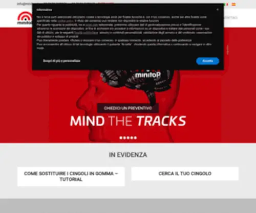 Minitop.it(Lo specialista dei cingoli in gomma) Screenshot