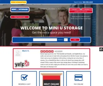 Miniustorage.com(Best Storage Facilities by Mini U Storage) Screenshot