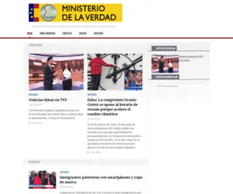 Miniver.org(Ministerio de la Verdad. Luchando contra la desinformación y el sensacionalismo) Screenshot