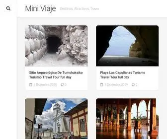 Miniviaje.com(Destinos, Atractivos, Tours) Screenshot