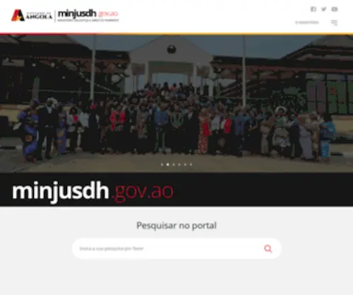 Minjusdh.gov.ao(Ministério) Screenshot