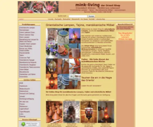 Mink-Living.de(Mink Living) Screenshot